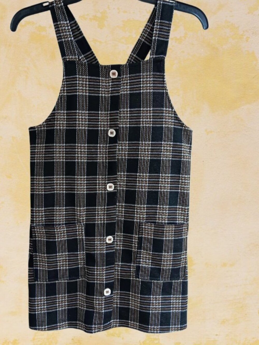 Share Bonnie Jean Girls Jumper Dress Short Plaid Size 12